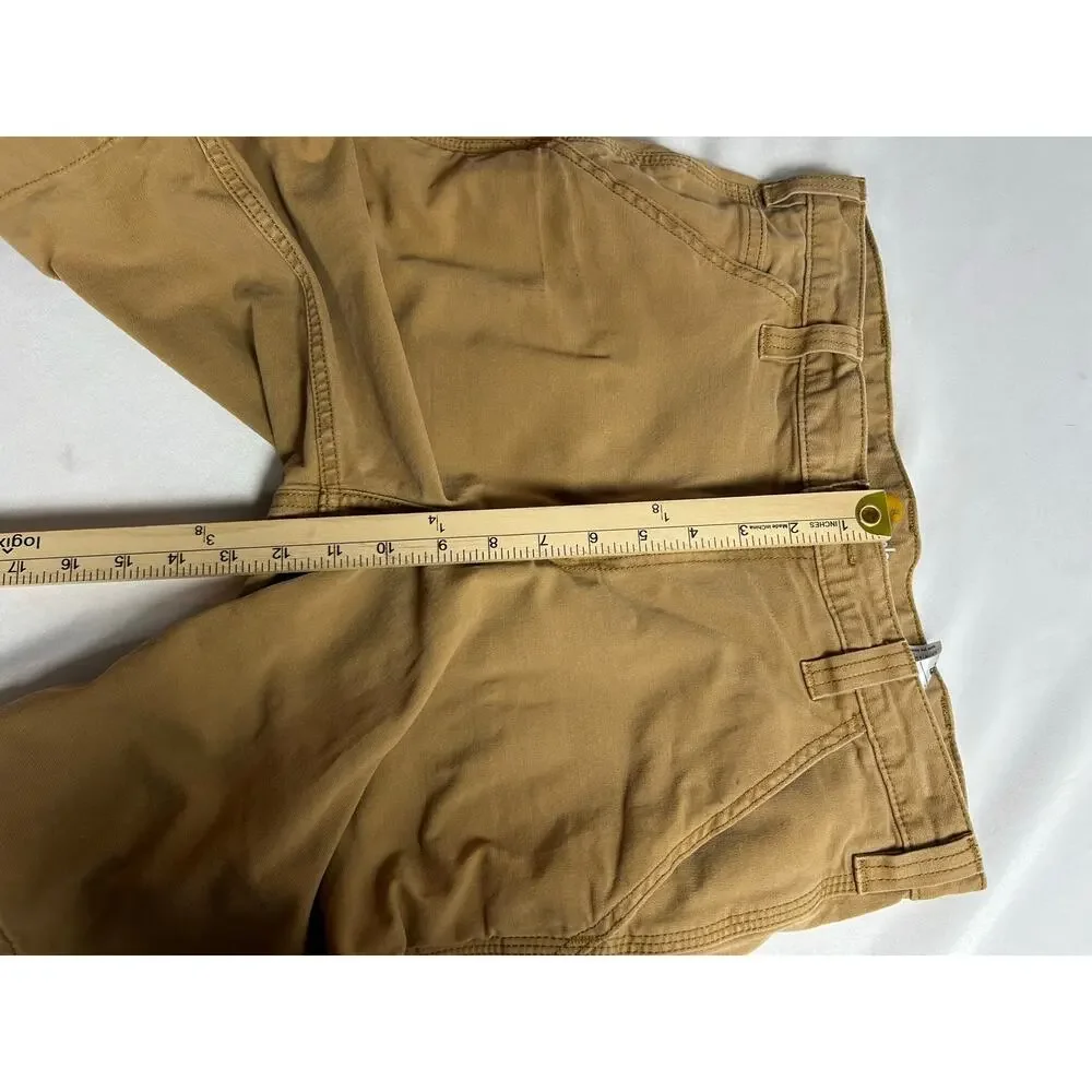 Carhartt Shorts Men Size 32 Brown khaki Rugged Flex Rigby 102514 Relaxed Fit